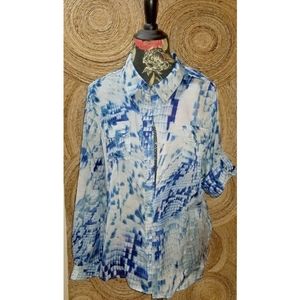 Calvin Klein button up blouse